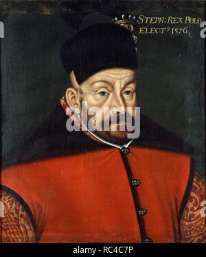 Portrait de Stephen Báthory de Pologne. Musée : State Art Gallery, Lviv. Auteur : anonyme. Banque D'Images