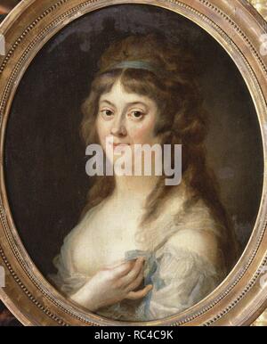 Portrait de Madame Roland (1754-1793). Musée : Musée de l'histoire de la France, Le Château de Versailles. Auteur : Heinsius, Johann Julius. Banque D'Images