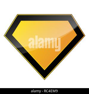 Logo couleur super lumineux sur fond blanc. Vector illustration. Logo super brillant Illustration de Vecteur