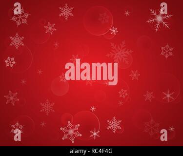 Résumé fond de Noël. Fond rouge. Célébration de Noël arrière-plan. Vector illustration Illustration de Vecteur