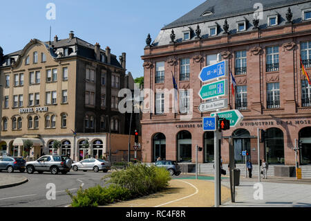 Vue générale du centre-ville, Metz, Lorraine, France Banque D'Images