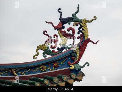 Détails de sculpture sur South Putuo Temple ou Nanputuo à Xiamen Banque D'Images