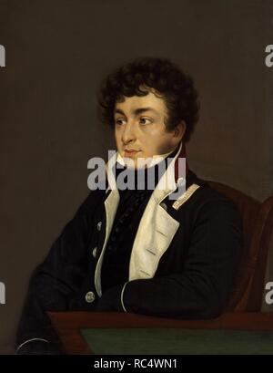 Portrait du poète Konstantin Nikolaïevitch Batyushkov (1787-1855). Musée : A. Pouchkine Memorial Museum, Saint-Pétersbourg. Auteur : Lotto, Lorenzo. Banque D'Images