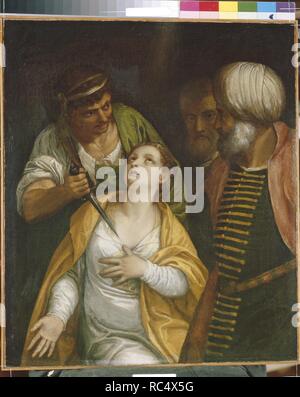 Le martyre de Sainte Justine. Musée : Musée de l'état de Palais de Pavlovsk, Saint-Pétersbourg. Auteur : VERONESE, Paolo. Banque D'Images