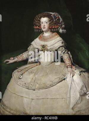 L'infante Marie-Thérèse d'Espagne. Musée : l'histoire de l'Art Museum, Vienne. Auteur : VELAZQUEZ, DIEGO. Banque D'Images