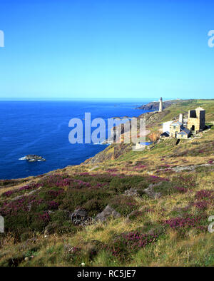 Old mines, St Just près de Lands End, loin à l'ouest de Cornwall. Banque D'Images