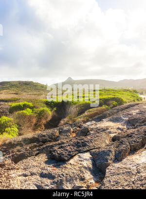 Parc National Shete Boka à Curacao Banque D'Images