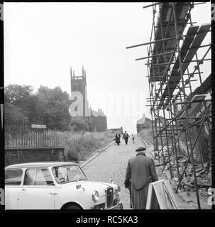 L'église St Mary, St Mary's Street, Quarry Hill, Leeds, West Yorkshire, c1966-c1974. Organisateur : Eileen Deste. Banque D'Images