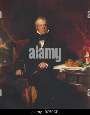 «Sir Walter Scott, 1771-1832', 1820-1826, (1942). Créateur : Thomas Lawrence. Banque D'Images