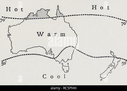 "Température moyenne en juillet', 1923. Créateur : Inconnu. Banque D'Images