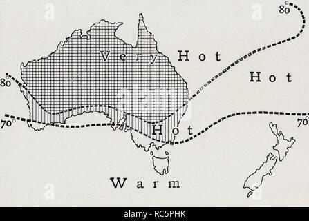 "Température moyenne de janvier', 1923. Créateur : Inconnu. Banque D'Images