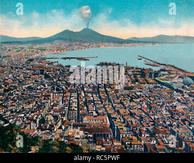 'Napoli - Panorama da S. Martino', (Vue de San Martino), c1900. Créateur : Inconnu. Banque D'Images