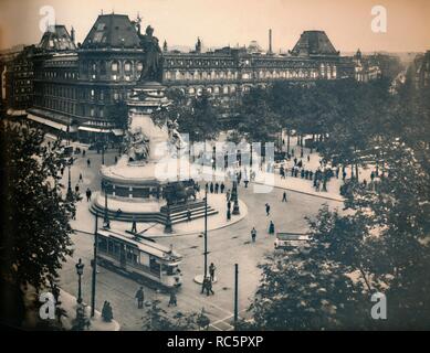 'Paris. - La Place de la République. - LL, c1910. Créateur : Inconnu. Banque D'Images