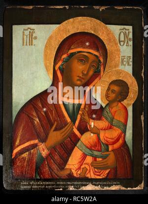 La Vierge Hodiguitria. Musée : collection privée. Auteur : Ulanov, Cornili (Kirill). Banque D'Images