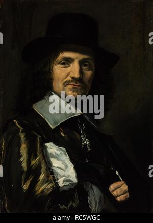 Portrait du peintre Jan Asselijn (1610-1652). Musée : Szepmuveszeti Muzeum, Budapest. Auteur : Hals, Frans I. Banque D'Images