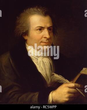 Portrait de Giambattista Bodoni (1740-1813). Musée : Galleria Nazionale, Parma. Auteur : APPIANI, Andrea. Banque D'Images