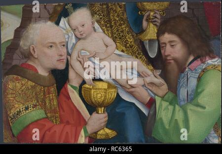 L'Adoration des Rois. Musée : National Gallery, Londres. Auteur : Maître de Liesborn. Banque D'Images