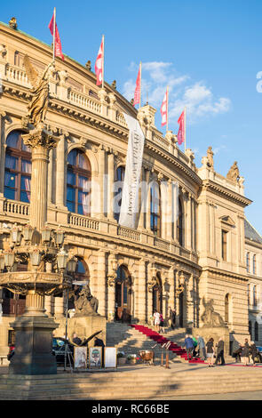Prague Rudolfinum concert hall un auditorium de musique sur la place Jan Palach Prague République tchèque l'Europe de l'UE Banque D'Images