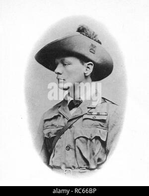 Winston Churchill en Afrique du Sud pendant la guerre des Boers. 1900 Banque D'Images