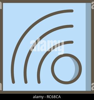 Vector Icône de flux RSS Illustration de Vecteur