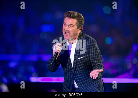 Berlin, Deutschland. Jan 12, 2019. Thomas Anders, l'Allemagne, Saenger, Schlagersaenger, musicien, chanter, chanter, concert, performance, show, 'chlagerchampions - le grand festival des meilleurs' sur le 12.01.2019 dans le Velodrom, Berlin | Conditions de crédit dans le monde entier : dpa/Alamy Live News Banque D'Images