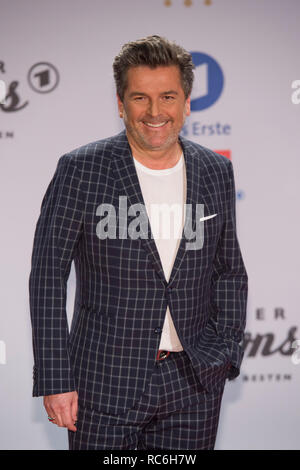 Berlin, Deutschland. Jan 12, 2019. Thomas Anders, l'Allemagne, Saenger, Schlagersaenger, musicien, tapis rouge, Tapis Rouge Show, l'Arrivée, Arrivée, 'chlagerchampions - le grand festival des meilleurs' sur le 12.01.2019 dans le Velodrom, Berlin | Conditions de crédit dans le monde entier : dpa/Alamy Live News Banque D'Images