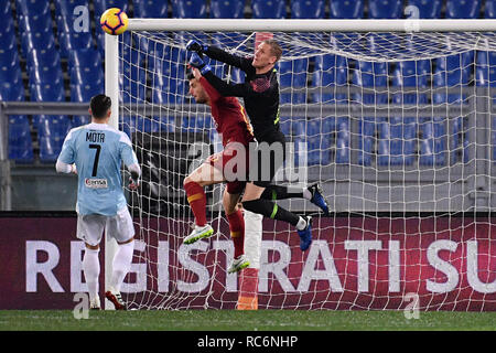 Foto Alfredo Falcone - LaPresse14/01/2019 Roma ( CalcioRoma Italia)Sport - Virtus EntellaTim Cup 2018 - 2019 Stadio Olimpico di RomaNella photo:olsenPhoto Alfredo Falcone - LaPresse14/01/2019 Roma (Italie)Sport SoccerRoma EntellaTim - Virtus Cup 2018 2019 - Stade Olympique de RomaIn le pic:olsen Banque D'Images