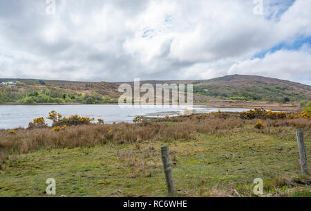 Vue magnifique au bord de l'eau autour dans le Connemara, un district en Irlande Banque D'Images