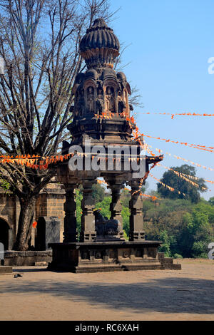 Dakshin Kashi Shiv Mandir, Mahuli Sangam, Satara, Maharashtra, Inde Banque D'Images