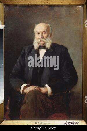 Portrait de l'auteur Ivan Gontcharov (1812-1891). Musée : Musée de l'architecture et l'Art, Aloupka. Auteur : Yarochenko, Nikolaï Alexandrovitch. Banque D'Images