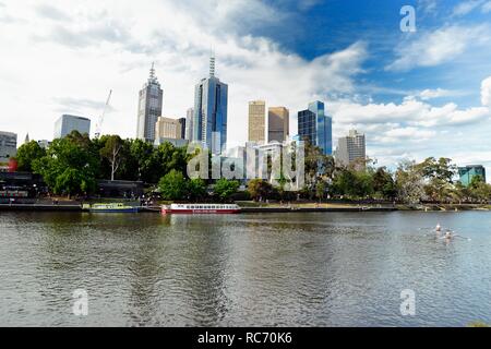 Les immeubles de grande hauteur dans le quartier d'affaires central Melbourne Banque D'Images