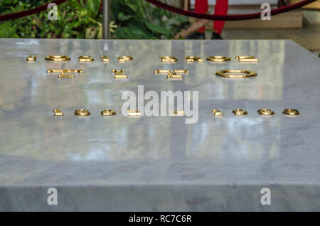 Josip Broz Tito Tomb - Memorial Centre - (Chambre des fleurs) Musée de la Yougoslavie - Belgrade, Serbie Banque D'Images