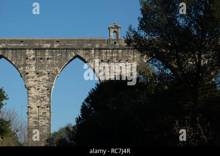 Aqueduto das Águas Livres aqueduc de l'eau à Lisbonne, Portugal Banque D'Images