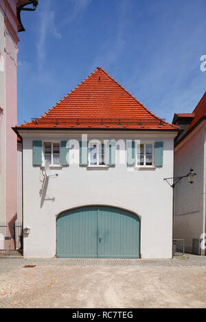 Façade de maison historique de la vieille ville, Günzburg, souabe, Bavière, Allemagne, Europe, j'Historische Hausfassade in der Altstadt, Günzburg, Schwaben, Bayer Banque D'Images