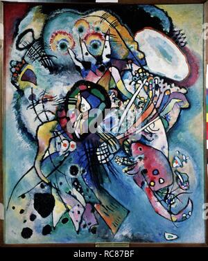 Deux ovales (Composition No 218). Musée : Musée Russe, Saint-Pétersbourg. Auteur : Kandinsky, Vassily Vassilievitch. Banque D'Images