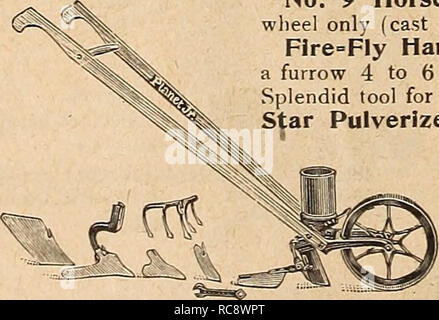 . Dreer's garden book 1920. Les catalogues de graines de pépinière ; catalogues ; Matériel et fournitures de jardinage graines de fleurs ; Catalogues Catalogues ; Graines de legumes fruits ; Catalogues Catalogues de graines. N° 25 Planète JK. Hill et combiné Semoir Semoir roue double et Hoe. Ont une grande variété de atlachments qui met en œuvre l'adapter à tous les types de travail, et il n'y a guère de gar- den qui n'a pas adopté la planète Jr. d'outils. Vous pouvez faire plus et mieux le binage et cultiver, et les plantes se développent mieux lorsqu'elle est bien cultivée. N° 3 Hill tombantes et Drill Seeder oniy. Capacité 3 qts. 17 75 No 4 Hil combinée Banque D'Images