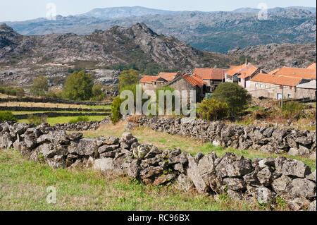 Peneda Geres, murs de Parc National, la province du Minho, Portugal, Europe Banque D'Images