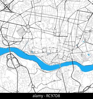 Porto Portugal carte contour, vector illustration. Célèbre série de destinations de voyage. Illustration de Vecteur