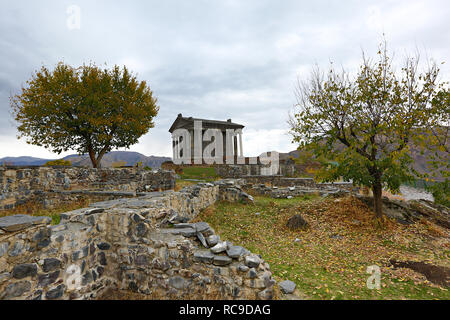 Temple hellénistique de Garni, dans la ville de Garni, Arménie Banque D'Images