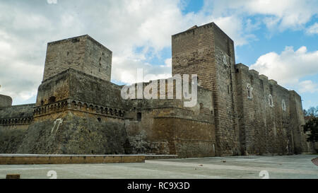 Château Souabe (Castello Normanno-Svevo) Bari, Puglia, Italie Banque D'Images