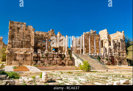 Propileus du Temple de Jupiter à Baalbek, Liban Banque D'Images