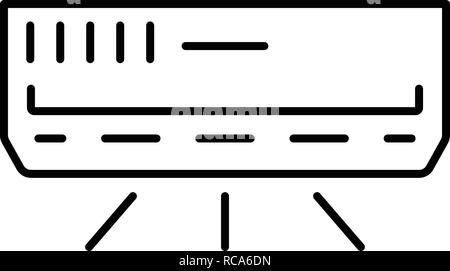 Chambre style du contour, l'icône du conditionneur Illustration de Vecteur