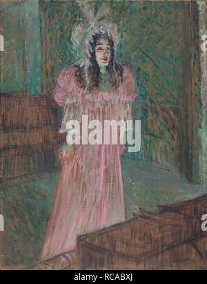 May Belfort. Musée : Cleveland Museum of Art, Cleveland. Auteur : TOULOUSE-LAUTREC, HENRI DE. Banque D'Images