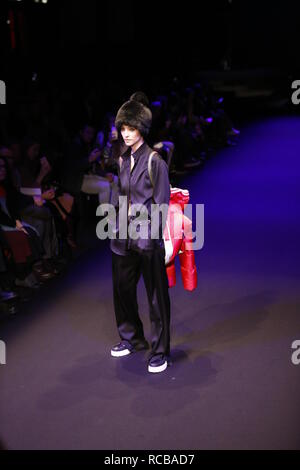 Berlin, Allemagne, 14 janvier 2019, Bogner Fashion Show à la Mercedes-Benz Fashion Week (MBFW) Automne / Hiver 2019 eWerk à Berlin à Berlin-Mitte. Credit : SAO frappé/Alamy Live News Banque D'Images