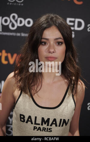 Madrid, Madrid, Espagne. 14 Jan, 2019. Anna Castillo assiste à la remise des prix les candidats à Goya 2019 Cinéma dîner au Royal Teatheron 14 janvier 2019 à Madrid, Espagne Crédit : Jack Abuin/ZUMA/Alamy Fil Live News Banque D'Images