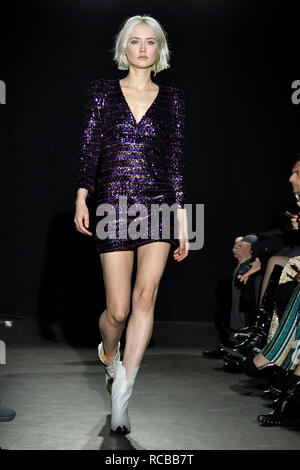 Milan, Italie. 14 Jan, 2019. Milan Fashion Week mode homme Automne Hiver 2019/2020. Par Aniye fashion show de la photo : Crédit photo : modèle indépendant Agence/Alamy Live News Banque D'Images