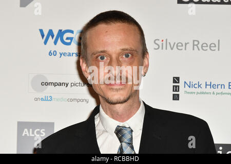 Londres, Royaume-Uni. 14 Jan, 2019. Mackenzie Crook occupe 2019 Writers' Guild Awards au Collège royal des médecins le 14 janvier 2019, Londres, Royaume-Uni : Crédit photo Capital/Alamy Live News Banque D'Images