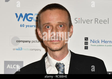 Londres, Royaume-Uni. 14 Jan, 2019. Mackenzie Crook occupe 2019 Writers' Guild Awards au Collège royal des médecins le 14 janvier 2019, Londres, Royaume-Uni : Crédit photo Capital/Alamy Live News Banque D'Images