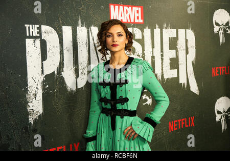 Hollywood, Californie, USA. 14 Jan, 2019. 14 janvier 2019 - Hollywood, Californie, États-Unis - AMBER ROSE REVAH pose à l'arrivée de 'Merveille's The Punisher' Saison 2 premiere at ArcLight Hollywood. Crédit : Alexander Seyum/ZUMA/Alamy Fil Live News Banque D'Images