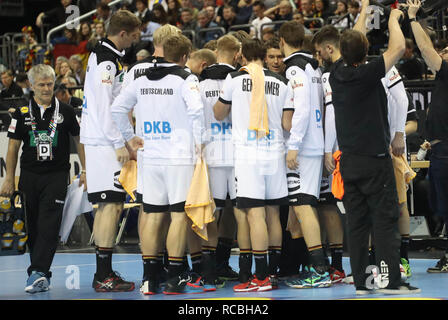 Berlin, Allemagne. 14 Jan, 2019. Au cours de l'Allemagne de l'équipe Championnat du monde masculin de l'IHF 2019 Groupe, un match de hand entre la Russie/Allemagne, le 14 janvier 2019 à Mercedes-Benz Arena de Berlin, Allemagne - Photo Laurent Lairys/DPPI Crédit : Laurent Locevaphotos Lairys/agence/Alamy Live News Banque D'Images